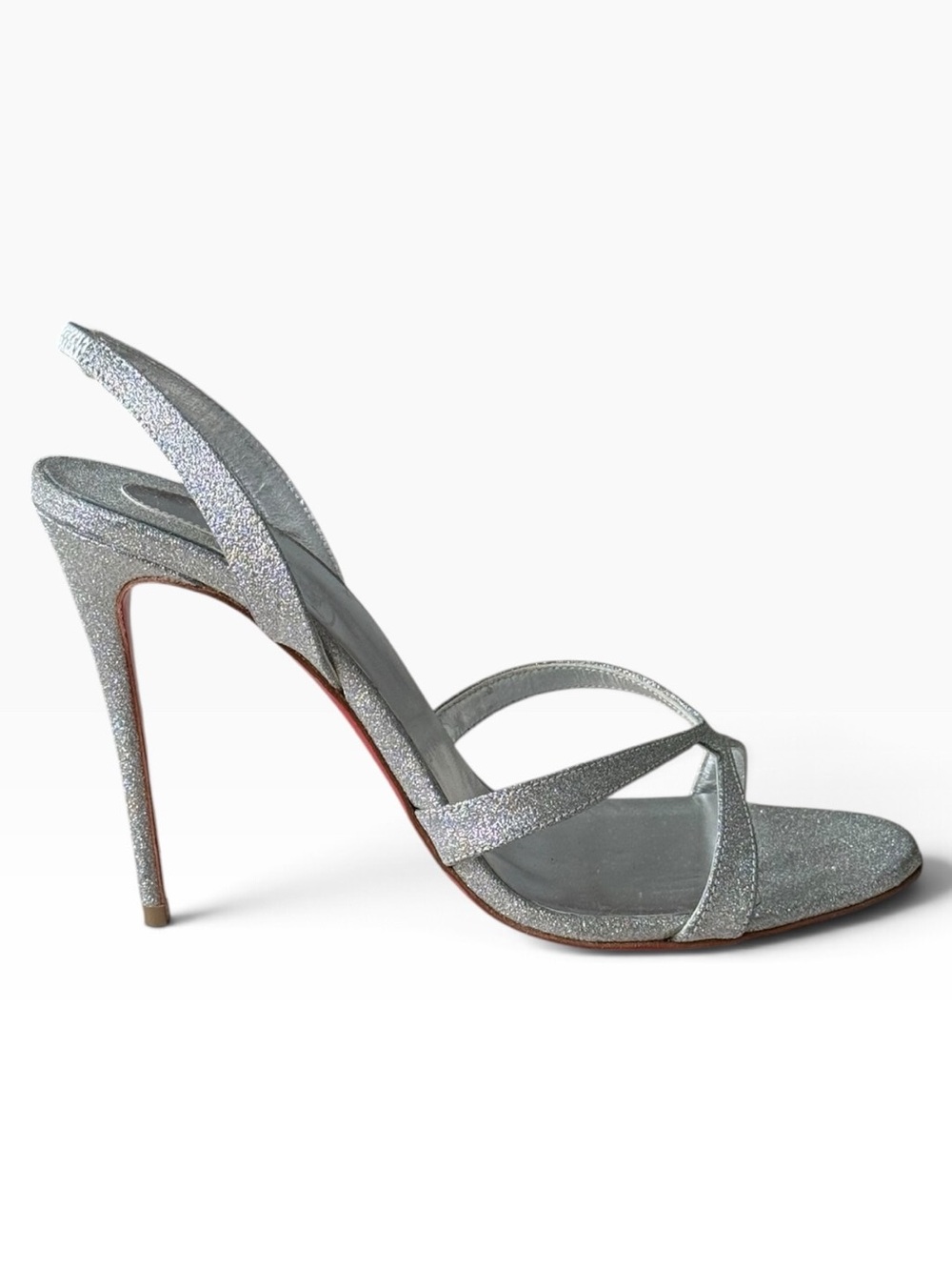 Christian Louboutin Emilie 100 Slingback Sandals - Picture 4 of 12